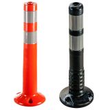 Słupek parkingowy blokujący T-FLEX | PCV, 45 cm, na stopie, elastyczny, uchylny - Słupki uchylne: zalety i zastosowanie elastycznych słupków w infrastrukturze drogowej